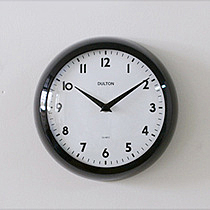 [dulton] retro wall clock_black